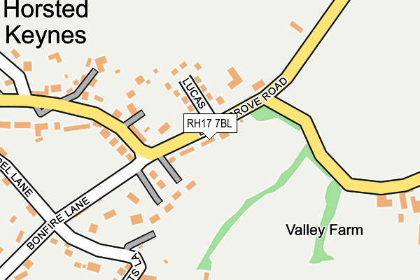 RH17 7BL map - OS OpenMap – Local (Ordnance Survey)