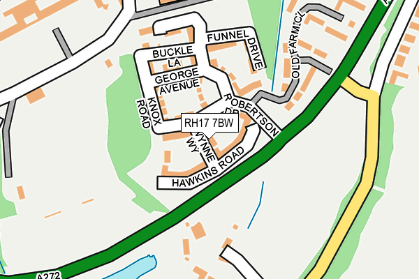 RH17 7BW map - OS OpenMap – Local (Ordnance Survey)