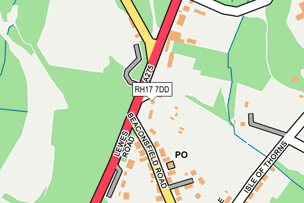 RH17 7DD map - OS OpenMap – Local (Ordnance Survey)