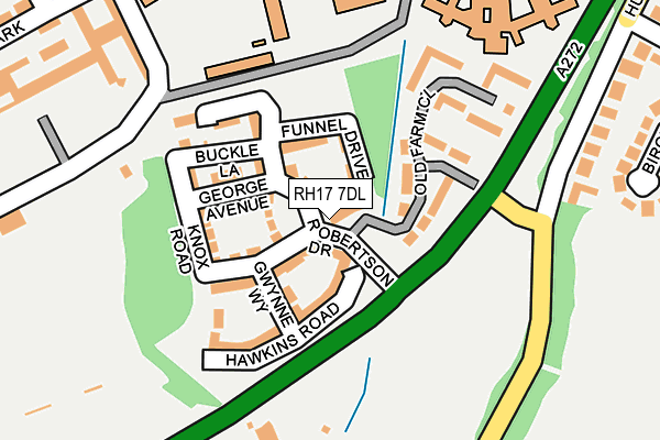 RH17 7DL map - OS OpenMap – Local (Ordnance Survey)