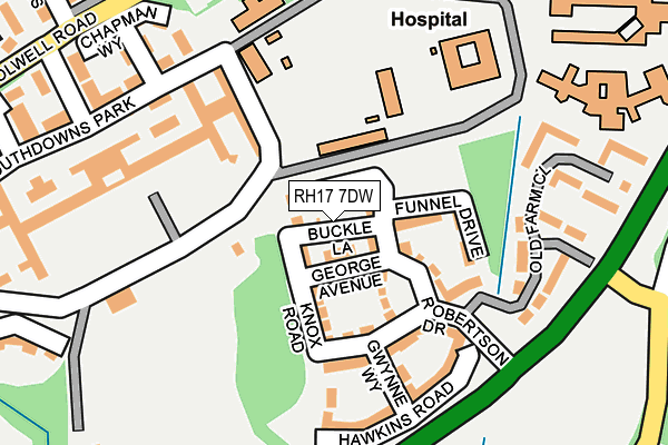 RH17 7DW map - OS OpenMap – Local (Ordnance Survey)