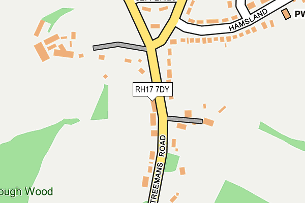RH17 7DY map - OS OpenMap – Local (Ordnance Survey)