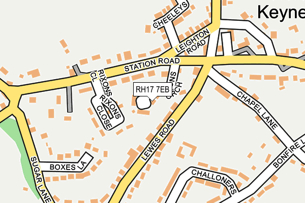 RH17 7EB map - OS OpenMap – Local (Ordnance Survey)