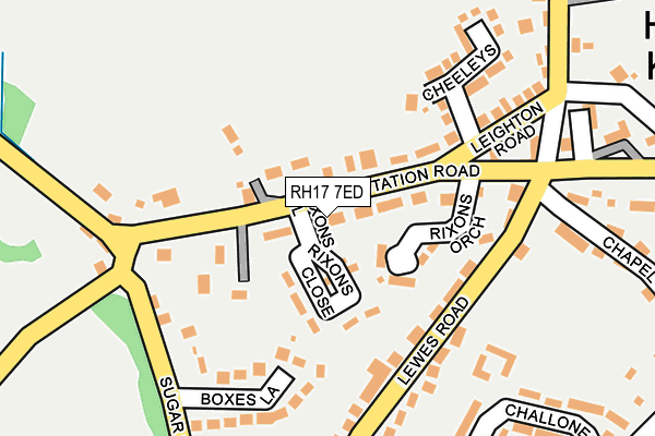 RH17 7ED map - OS OpenMap – Local (Ordnance Survey)