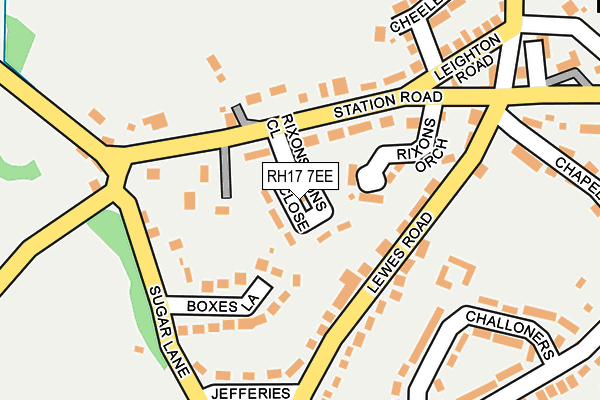 RH17 7EE map - OS OpenMap – Local (Ordnance Survey)