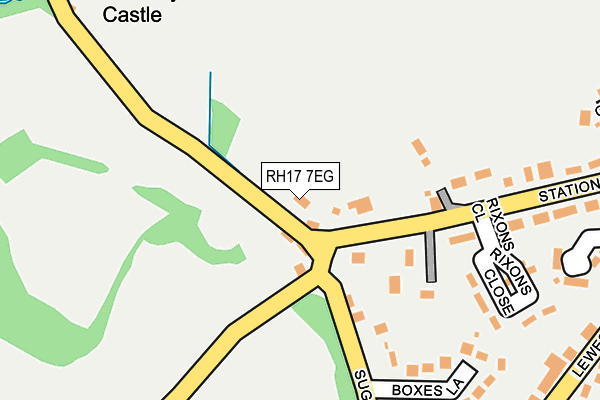 RH17 7EG map - OS OpenMap – Local (Ordnance Survey)