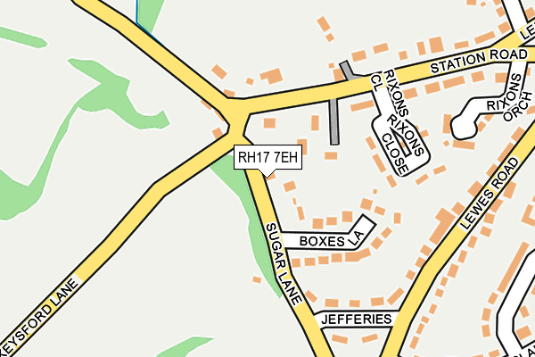 RH17 7EH map - OS OpenMap – Local (Ordnance Survey)