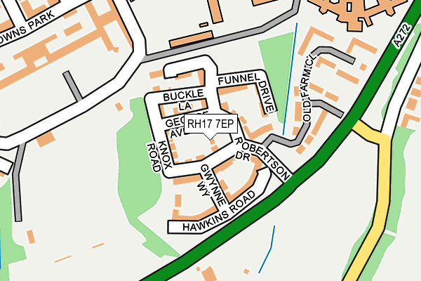 RH17 7EP map - OS OpenMap – Local (Ordnance Survey)