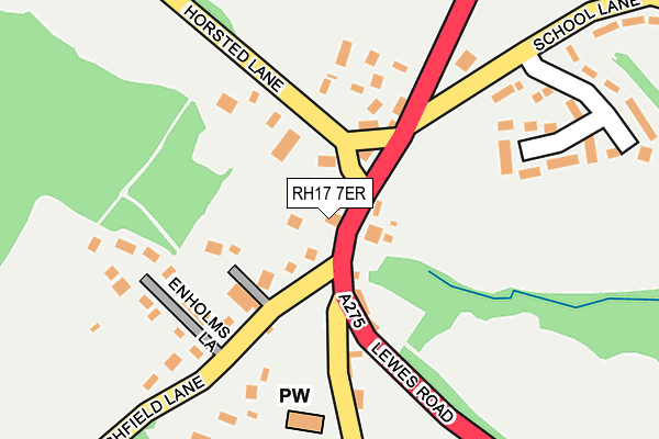 RH17 7ER map - OS OpenMap – Local (Ordnance Survey)