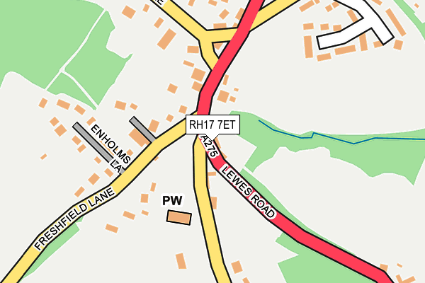 RH17 7ET map - OS OpenMap – Local (Ordnance Survey)