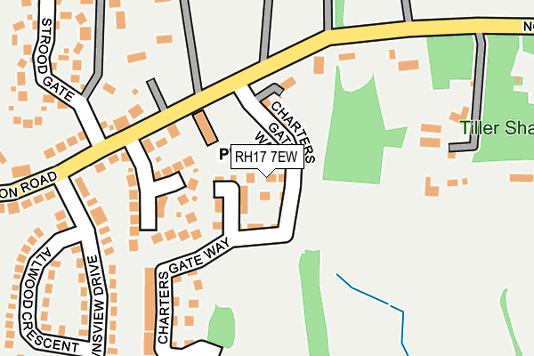 RH17 7EW map - OS OpenMap – Local (Ordnance Survey)