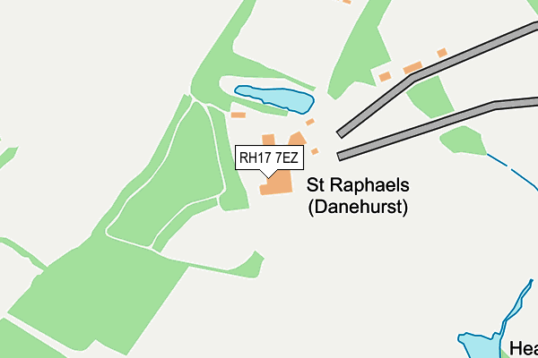 RH17 7EZ map - OS OpenMap – Local (Ordnance Survey)