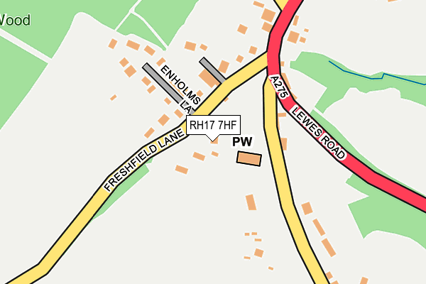 RH17 7HF map - OS OpenMap – Local (Ordnance Survey)