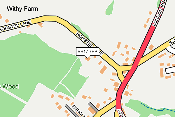 RH17 7HP map - OS OpenMap – Local (Ordnance Survey)