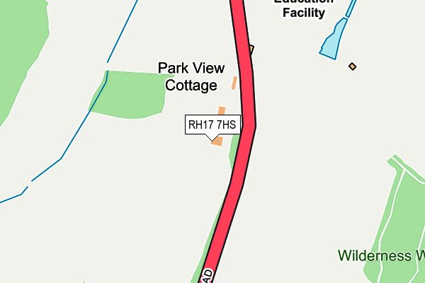 RH17 7HS map - OS OpenMap – Local (Ordnance Survey)