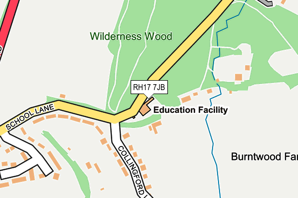 RH17 7JB map - OS OpenMap – Local (Ordnance Survey)