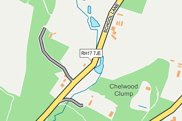 RH17 7JE map - OS OpenMap – Local (Ordnance Survey)