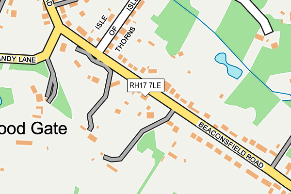 RH17 7LE map - OS OpenMap – Local (Ordnance Survey)