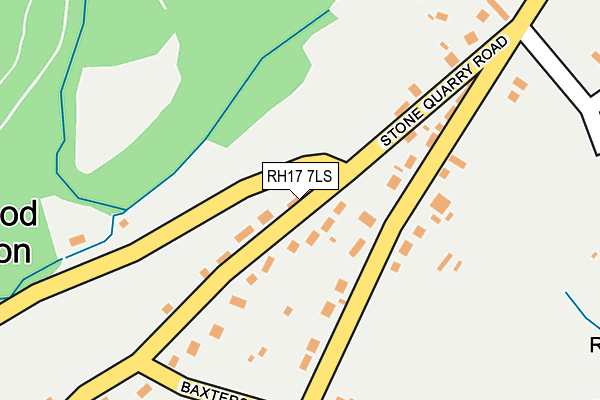 RH17 7LS map - OS OpenMap – Local (Ordnance Survey)