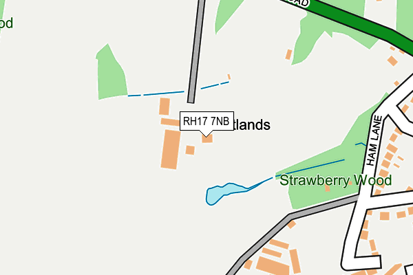 RH17 7NB map - OS OpenMap – Local (Ordnance Survey)