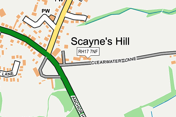 RH17 7NF map - OS OpenMap – Local (Ordnance Survey)