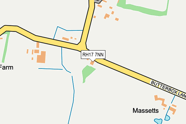 RH17 7NN map - OS OpenMap – Local (Ordnance Survey)