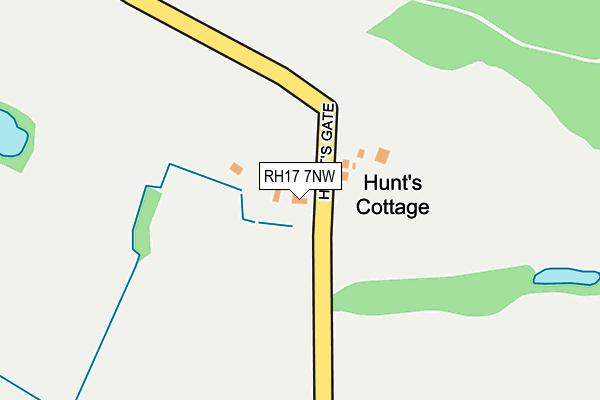 RH17 7NW map - OS OpenMap – Local (Ordnance Survey)