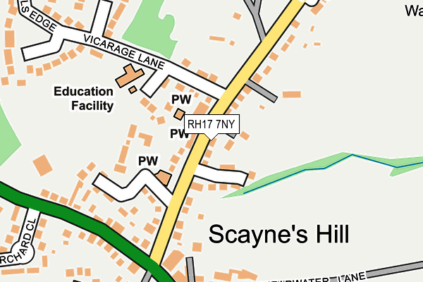 RH17 7NY map - OS OpenMap – Local (Ordnance Survey)