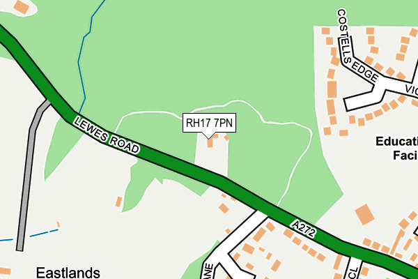 RH17 7PN map - OS OpenMap – Local (Ordnance Survey)