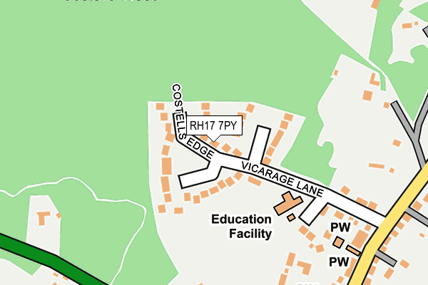 RH17 7PY map - OS OpenMap – Local (Ordnance Survey)
