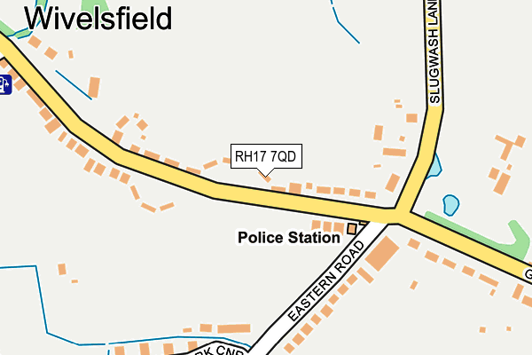 RH17 7QD map - OS OpenMap – Local (Ordnance Survey)