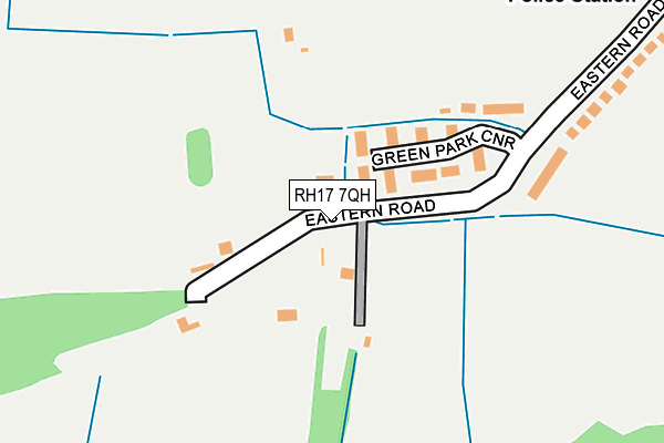 RH17 7QH map - OS OpenMap – Local (Ordnance Survey)