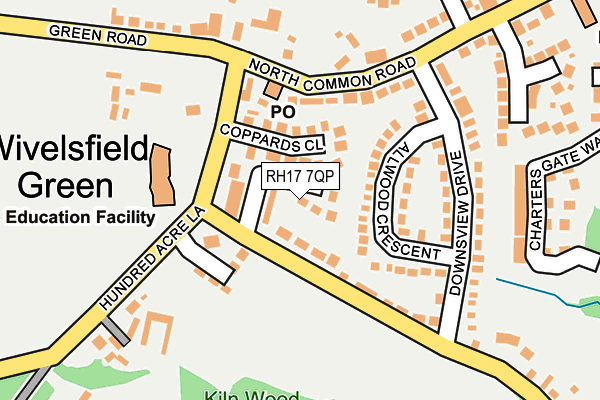 RH17 7QP map - OS OpenMap – Local (Ordnance Survey)