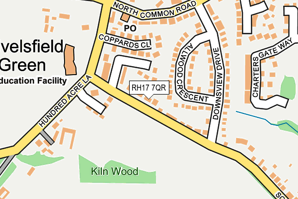 RH17 7QR map - OS OpenMap – Local (Ordnance Survey)