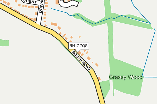 RH17 7QS map - OS OpenMap – Local (Ordnance Survey)