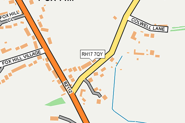 RH17 7QY map - OS OpenMap – Local (Ordnance Survey)