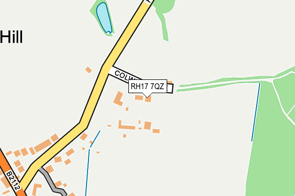 RH17 7QZ map - OS OpenMap – Local (Ordnance Survey)