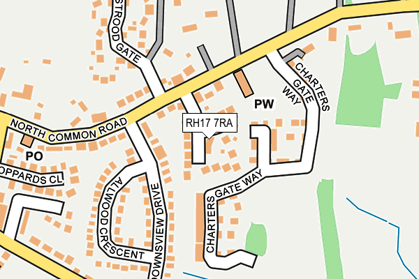RH17 7RA map - OS OpenMap – Local (Ordnance Survey)
