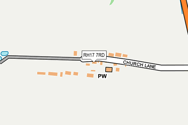 RH17 7RD map - OS OpenMap – Local (Ordnance Survey)