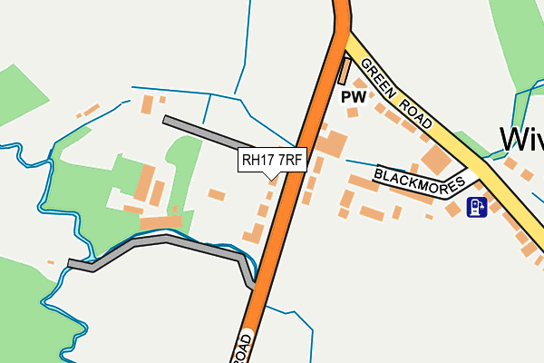 RH17 7RF map - OS OpenMap – Local (Ordnance Survey)