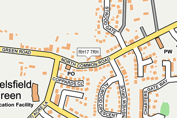 RH17 7RH map - OS OpenMap – Local (Ordnance Survey)