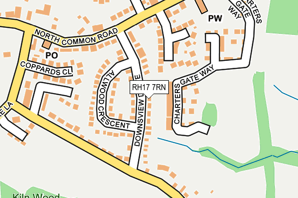 RH17 7RN map - OS OpenMap – Local (Ordnance Survey)