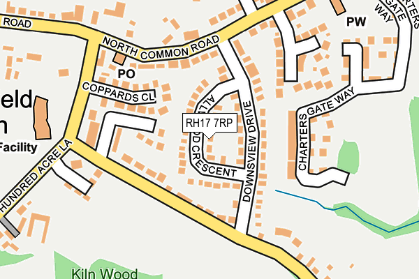 RH17 7RP map - OS OpenMap – Local (Ordnance Survey)
