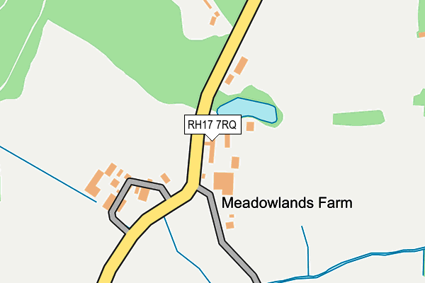 RH17 7RQ map - OS OpenMap – Local (Ordnance Survey)