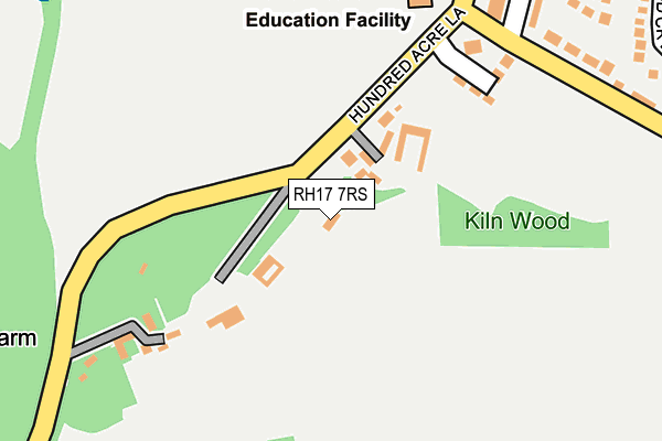 RH17 7RS map - OS OpenMap – Local (Ordnance Survey)