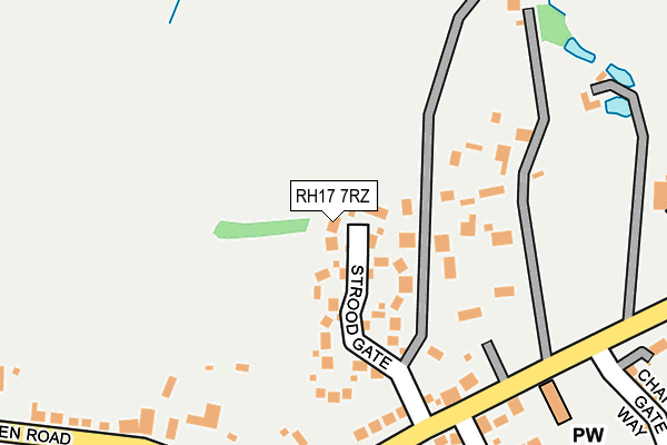 RH17 7RZ map - OS OpenMap – Local (Ordnance Survey)