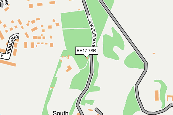 RH17 7SR map - OS OpenMap – Local (Ordnance Survey)