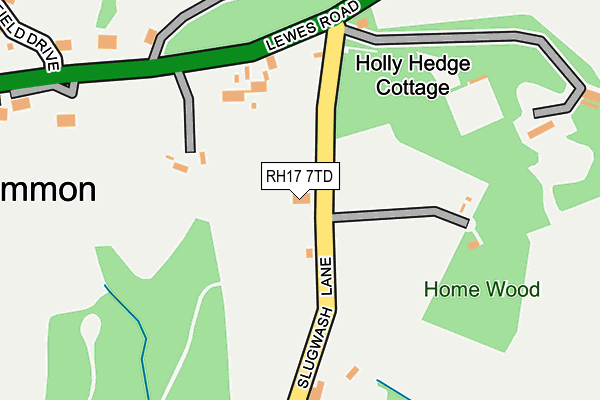 RH17 7TD map - OS OpenMap – Local (Ordnance Survey)