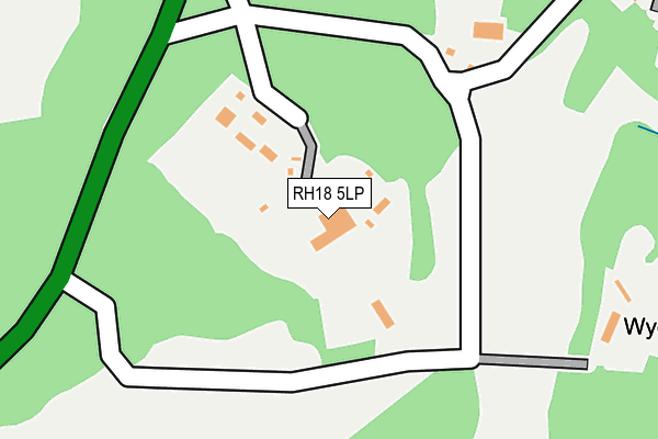 RH18 5LP map - OS OpenMap – Local (Ordnance Survey)