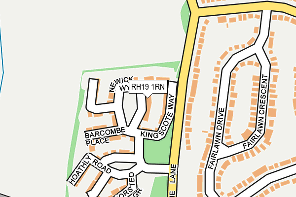 RH19 1RN map - OS OpenMap – Local (Ordnance Survey)